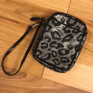 Black Sparkly Coach Wristlet!